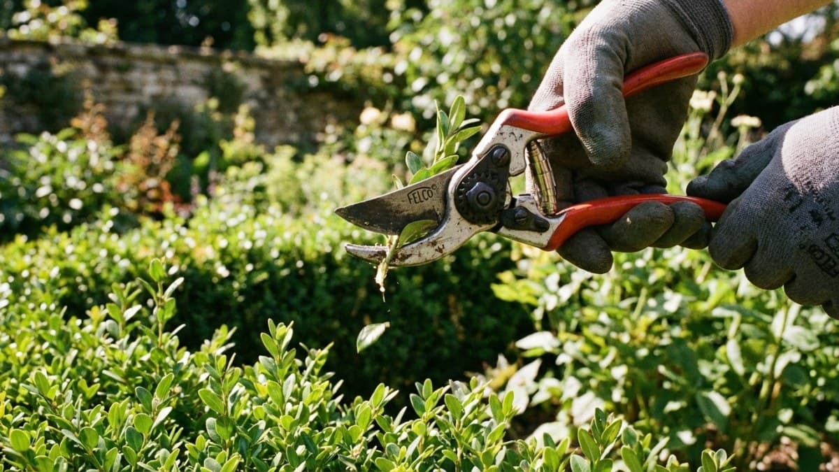 Hagen snoeien met professionele snoeischaar