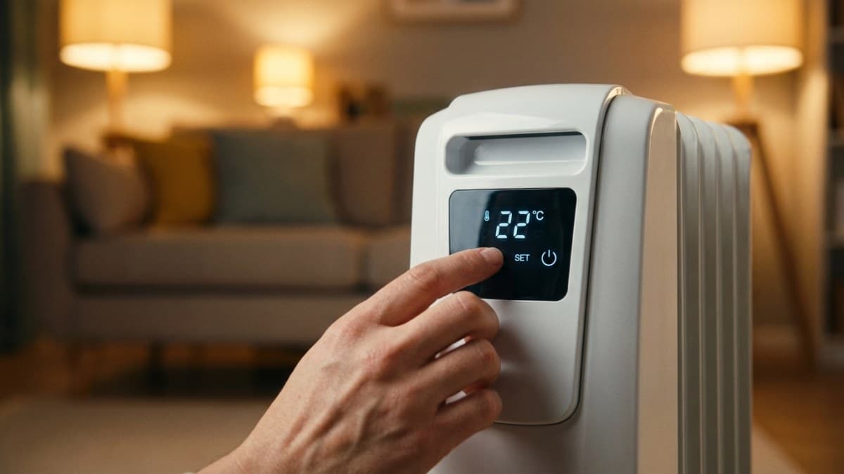 Thermostaat instellen op elektrische verwarming