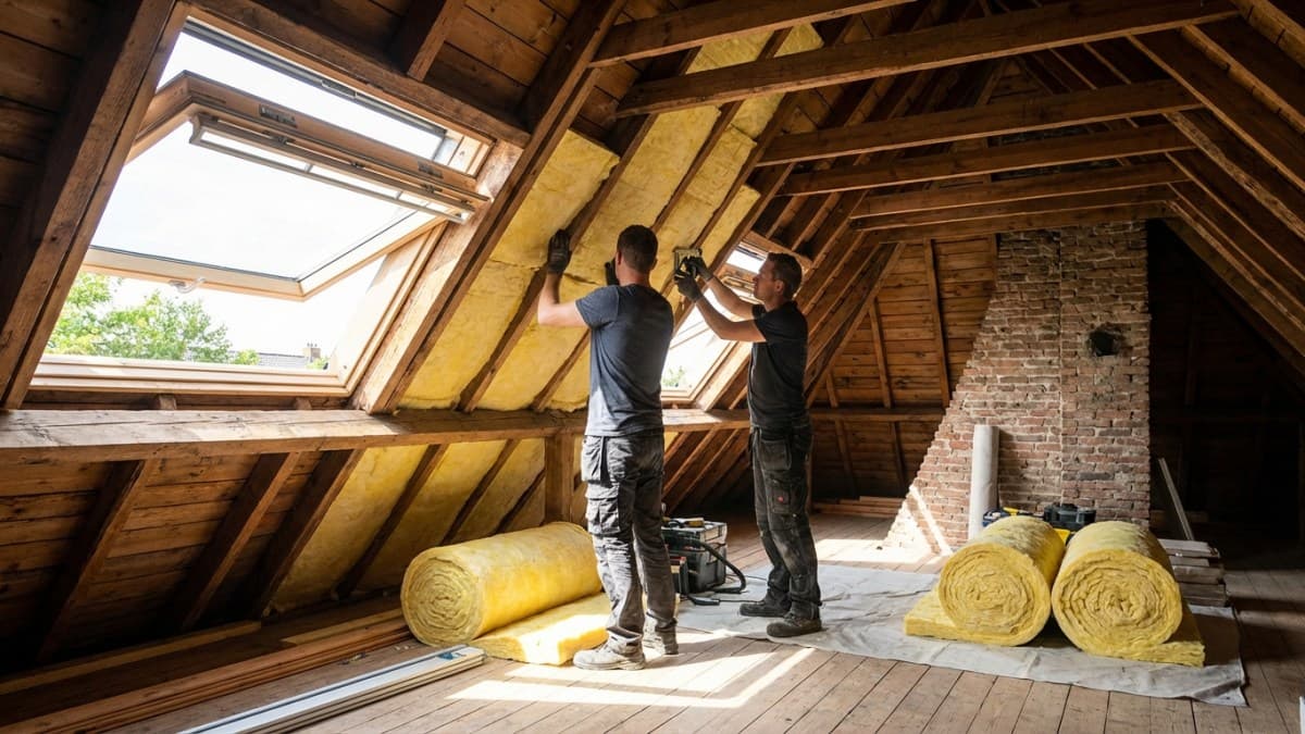 Dakisolatie aanbrengen tussen dakspanten