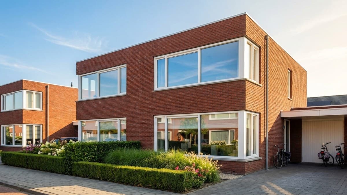 Nederlandse woning met moderne HR++ ramen en kozijnen