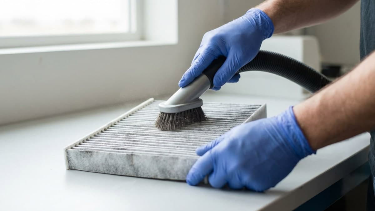 Schoonmaken van ventilatiefilter