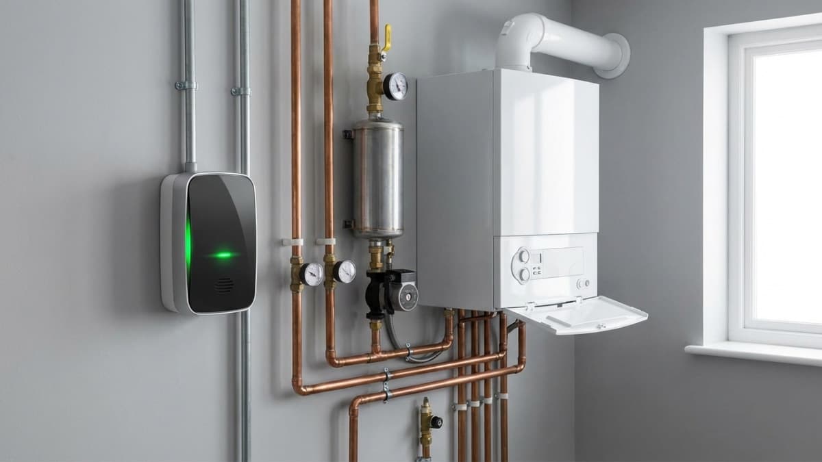 Koolmonoxidemelder bij CV-ketel